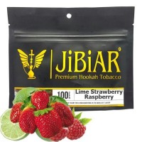 Тютюн Jibiar Lime Strawberry Raspberry (Лайм Полуниця Малина)