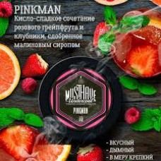 Табак Must Have PinkMan (Клубника грейпфрут малина) 125gr