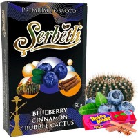 Табак SERBETLI Blueberry Cinnamon Bubble Cactus (Черника, Корица, Кактус, Жвачка)