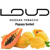 Табак Loud Papaya Sorbet (Папайя, Клубника, Сливки) 100gr