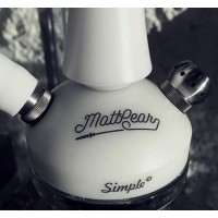 Кальян Mattpear Simple M, білий, White (оригінал)