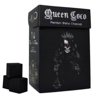 Вугілля для кальяну Queen Coco 25мм 72 кубика 1 кг